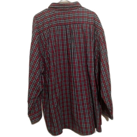 US Polo Assn. Shirt Mens Red Button Up Long Sleeve Plaid 3XL - Picture 3 of 3